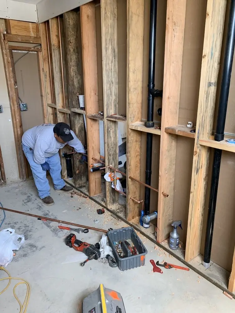 Commercial rough-in plumbing for Gas Line Repair in Christensen